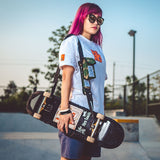 Mackar design professional long board dance board shoulder skateboard strap double rocker road board electric skateboard bag