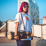 Mackar original design tide brand small fish plate skateboard bag shoulder multi-function portable skateboard bag male