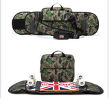 Street Skateboard Backpack Single-Shoulder Double Rocker Carrying Bag 900D Nylon Oxford Knapsack Suits For 21x90cm Decks