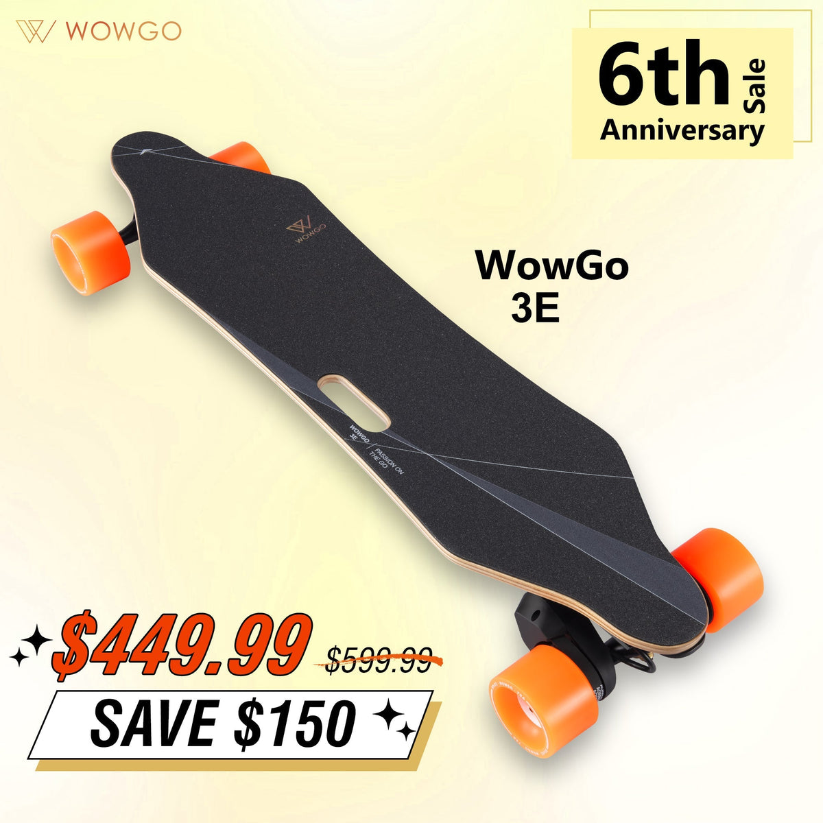 WowGo 3E Electric Skateboard & Longboard