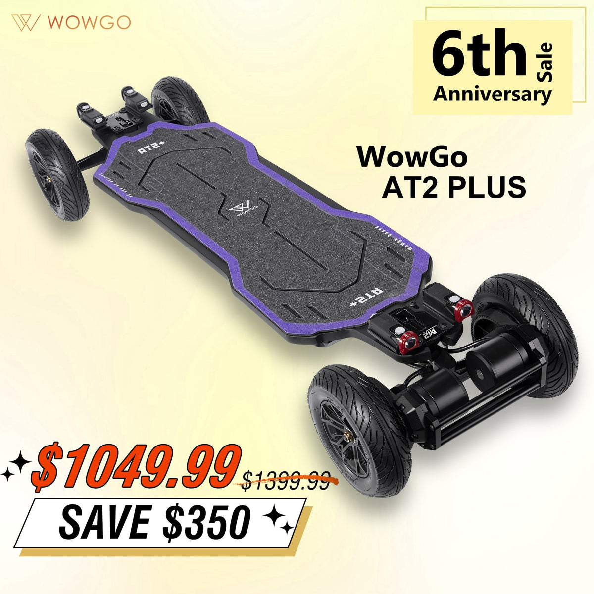 WowGo AT2 Plus Electric Skateboard & Longboard